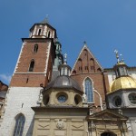 Domes of Wawel Cathedral within castle walls