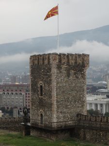 Tower and Roman walls above Skopje